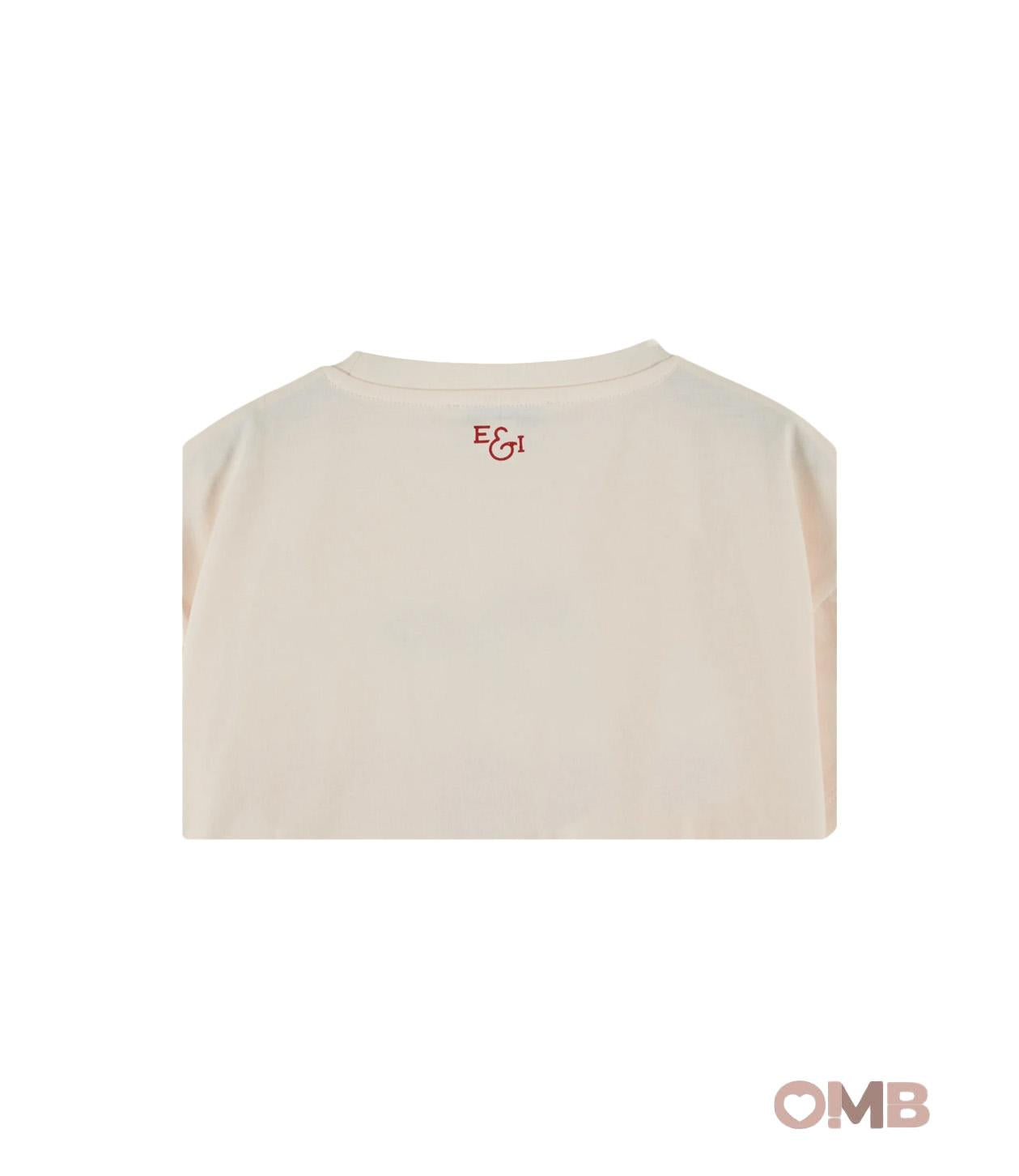 T-shirt EMILE ET IDA bambina AD015A Crema AD015A PANNA EMILE ET IDA 
