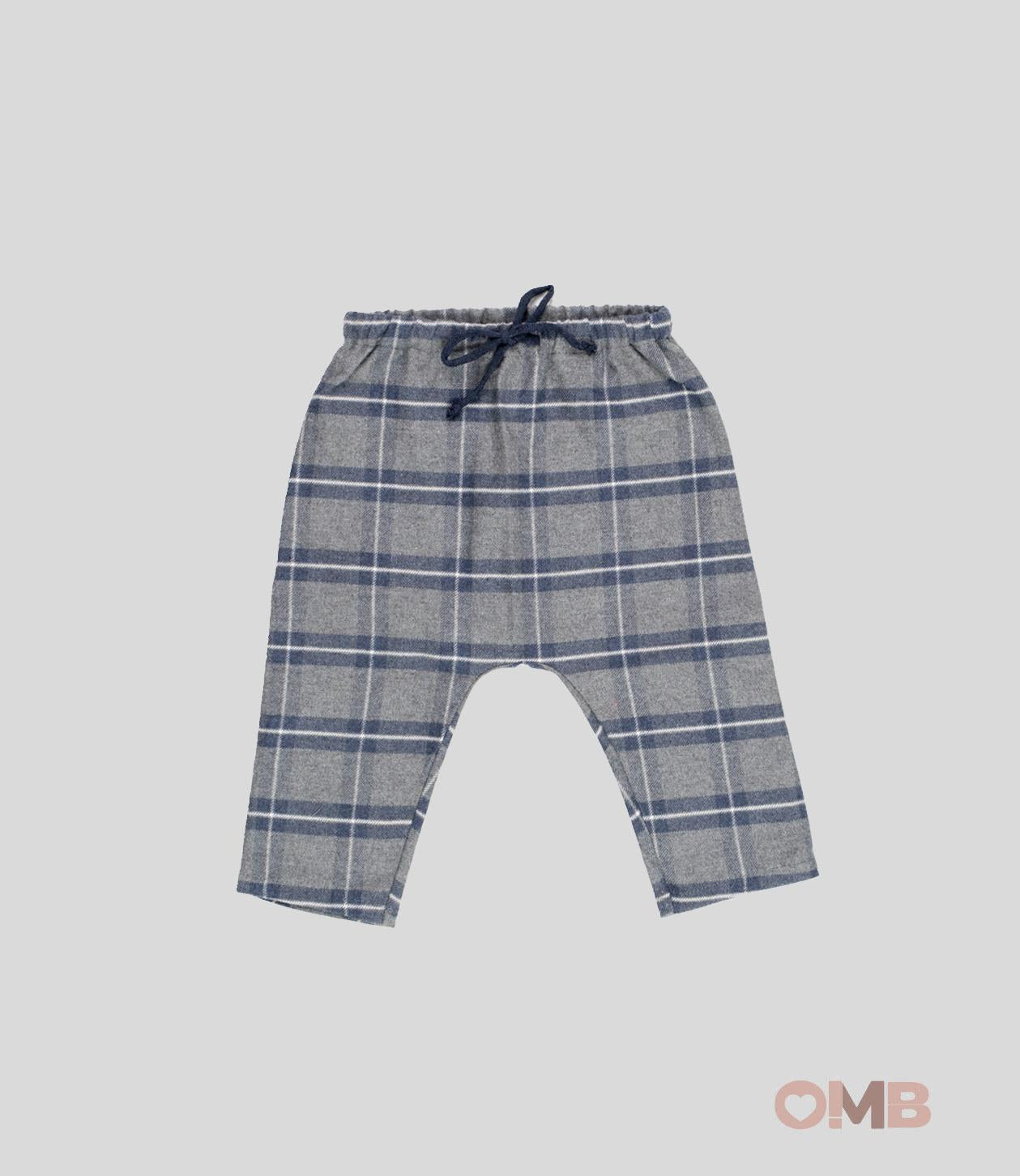 Pantalone Zhoe&Tobiah neonato CEW3B Grigio CEW3B QUADRI ZHOE & TOBIAH 