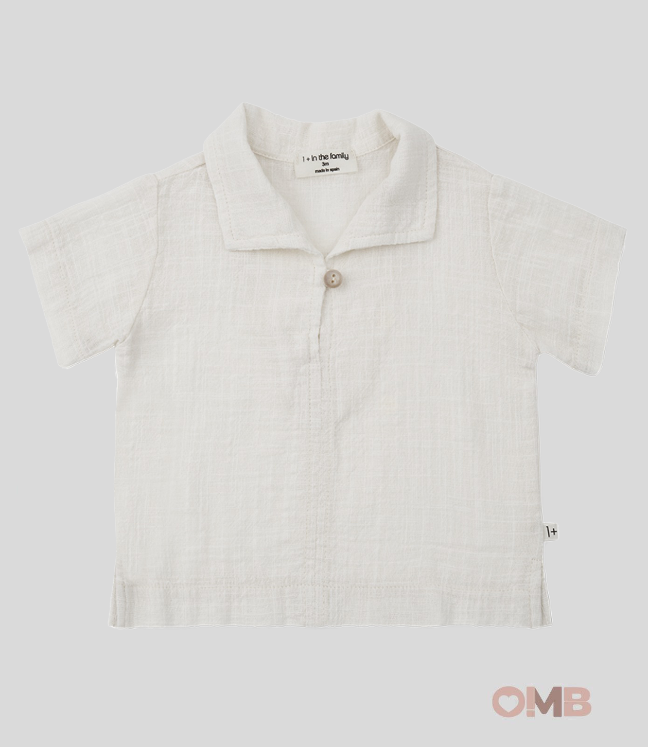Polo Neonato 1+inthefamily Benet Bianca BENET BIANCO 1+INTHEFAMILY 