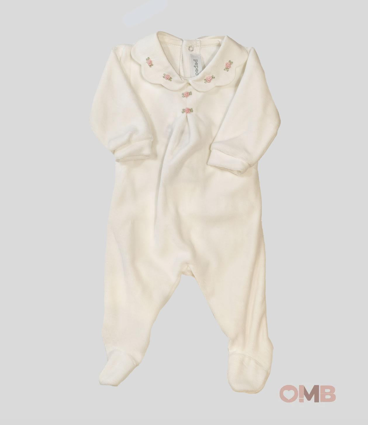 Tutina Neonata PEPECE' 7440 Bianco 7440 BCO-ROSA PEPECE' 