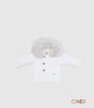 Cappotto Pangasa neonata 1406009 Bianco