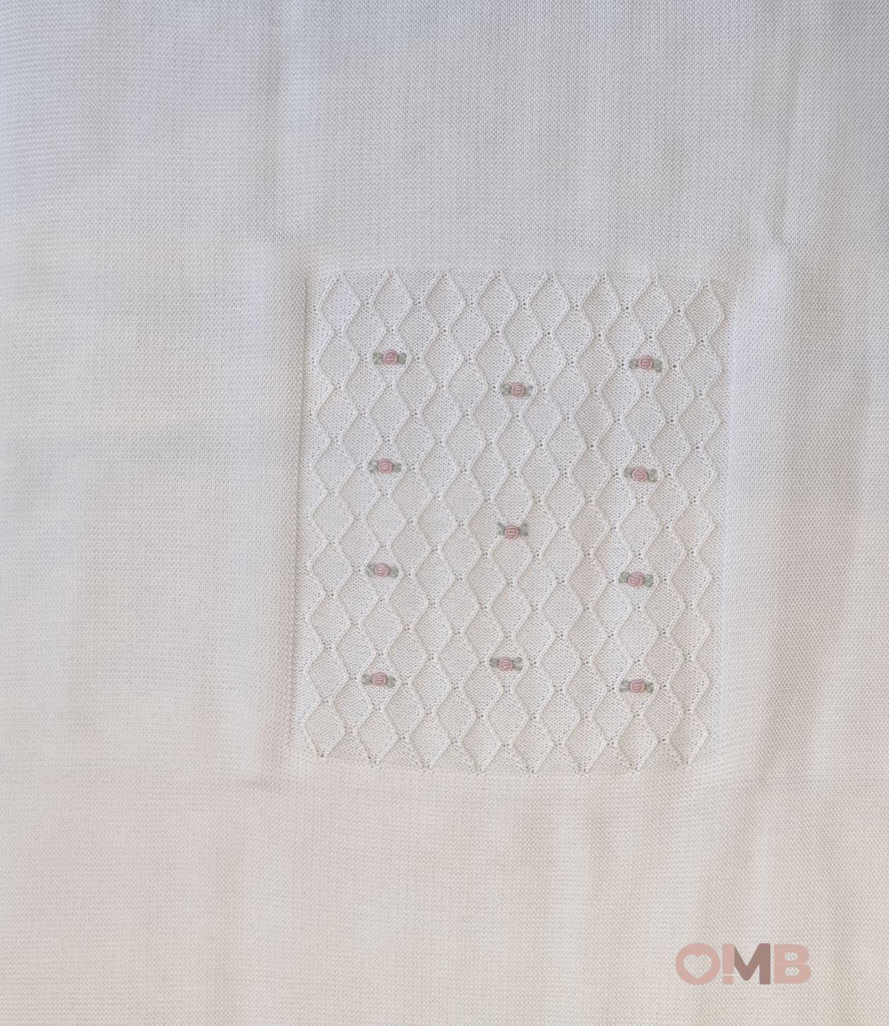 Coperta neonata PEPECE' 2450 Bianco 2450 BIANCO-ROSA PEPECE' 