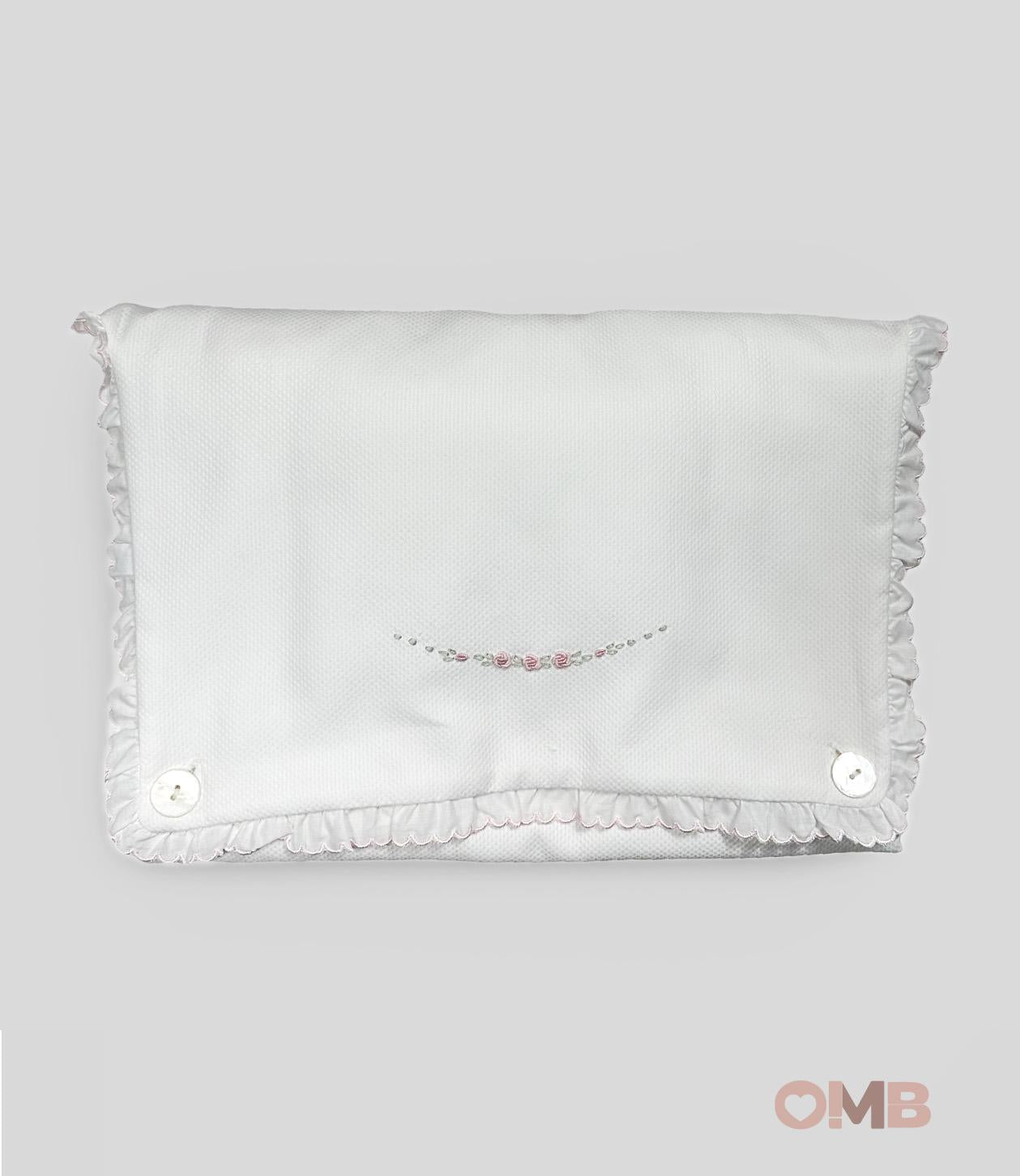 Telo Neonata PEPECE' 411 Bianco 411 ROSA PEPECE' 