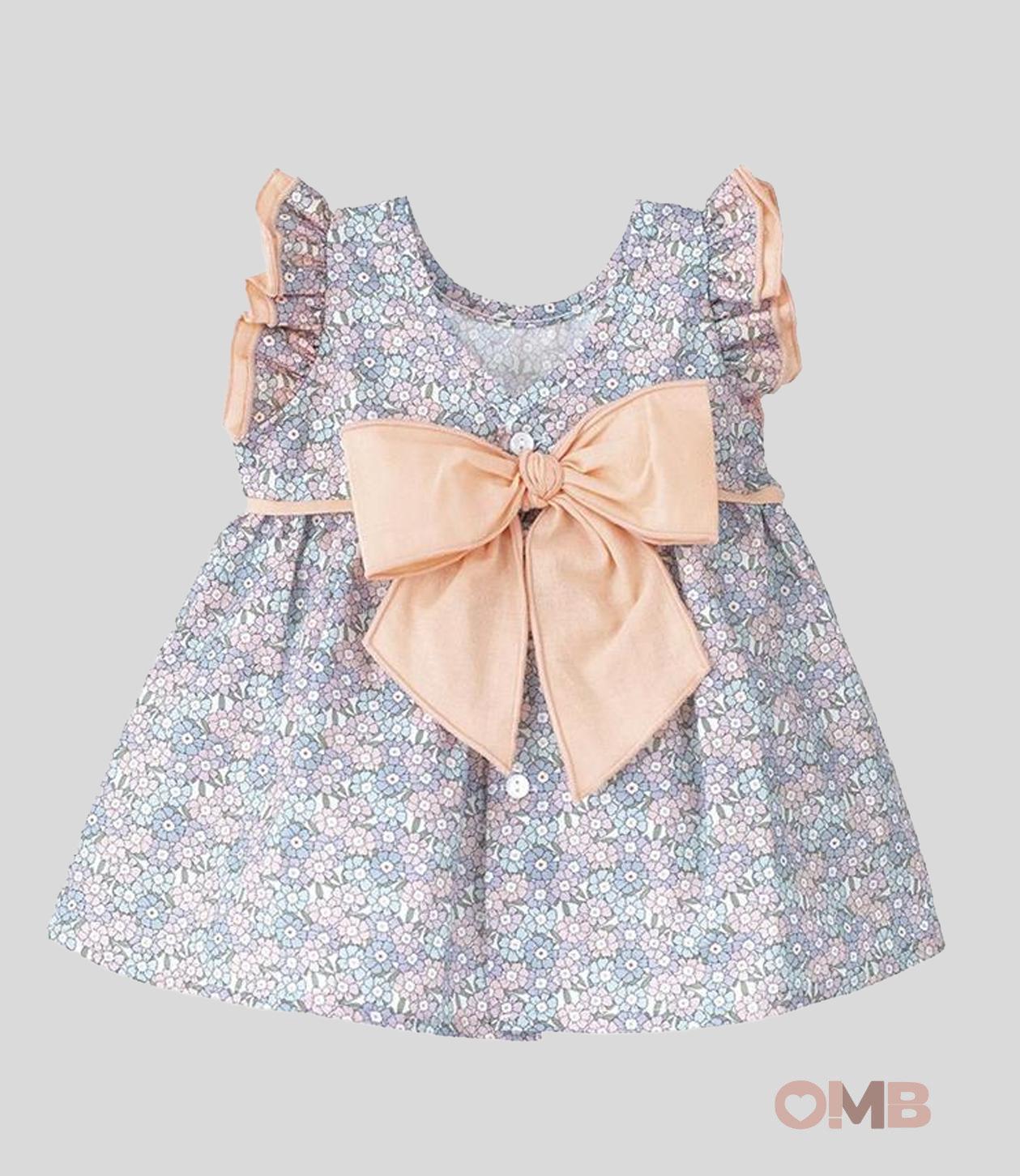 Abito Bambina Calamaro Baby 21288 fantasia 21288-N AZZURRO CALAMARO BABY 