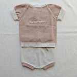Completo neonato LI & ME 67276728 Rosa 6727-6728 PANNA/ROSA LI & ME 