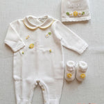 Set nascita neonata PRIMODI BEBE 3605CAPBAB Bianco 3605+CAP+BABB BIANCO/GIALLO PRIMODI BEBE 