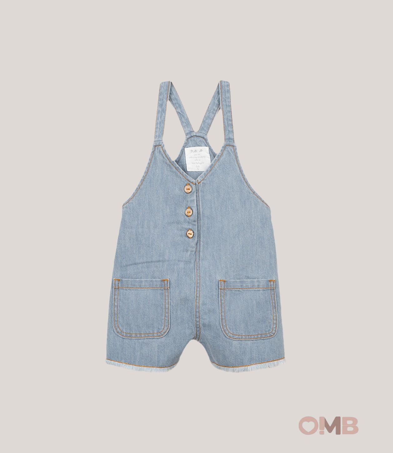 Salopette bambina PLAY UP 4AS11504 Denim 4AS11504 DENIM PLAY UP 