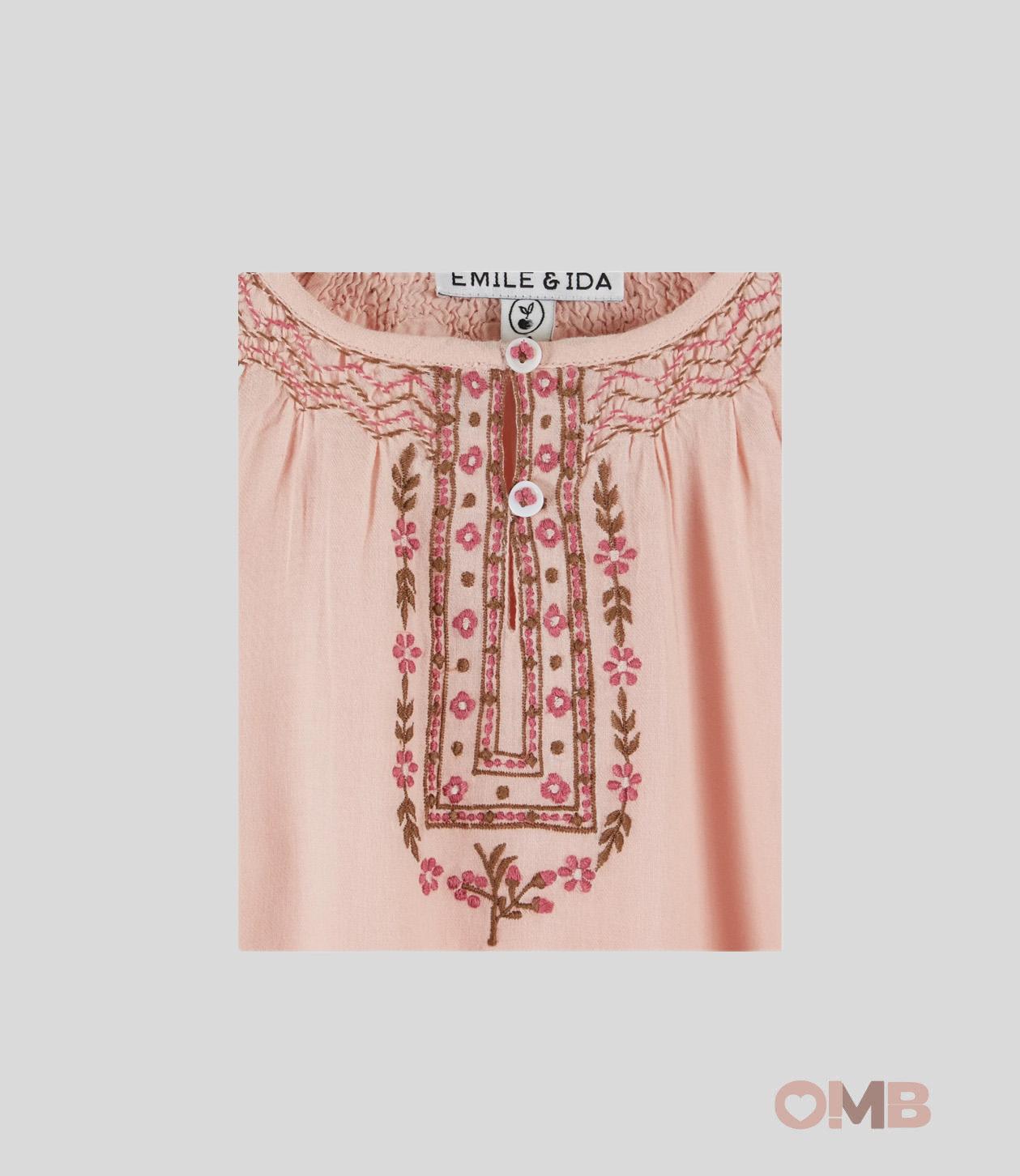 Bluse Emile et Ida bambina AC046 Rosa AC046 ROSA EMILE ET IDA 