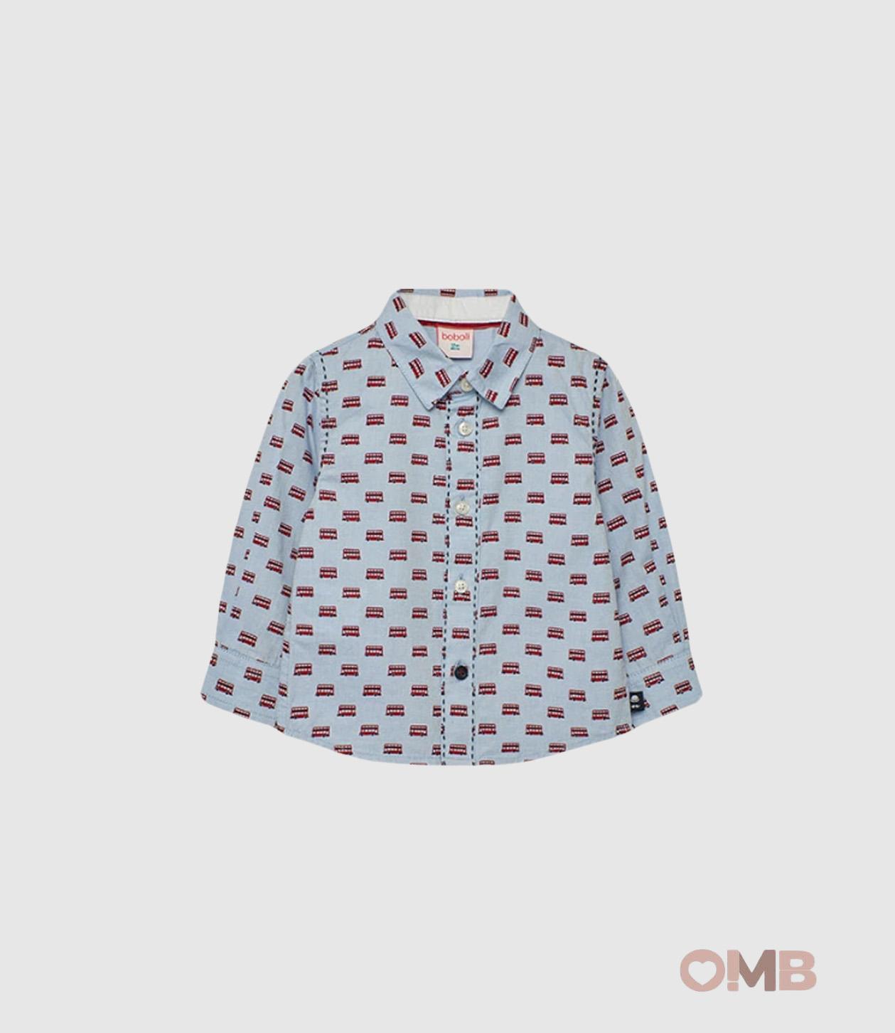 Camicie Boboli bambino 712224 Celeste 712224 CELESTE BOBOLI 