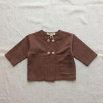 Cardigan neonata ZHOE & TOBIAH FFF13 Marrone FFF13 MARRONE ZHOE & TOBIAH 