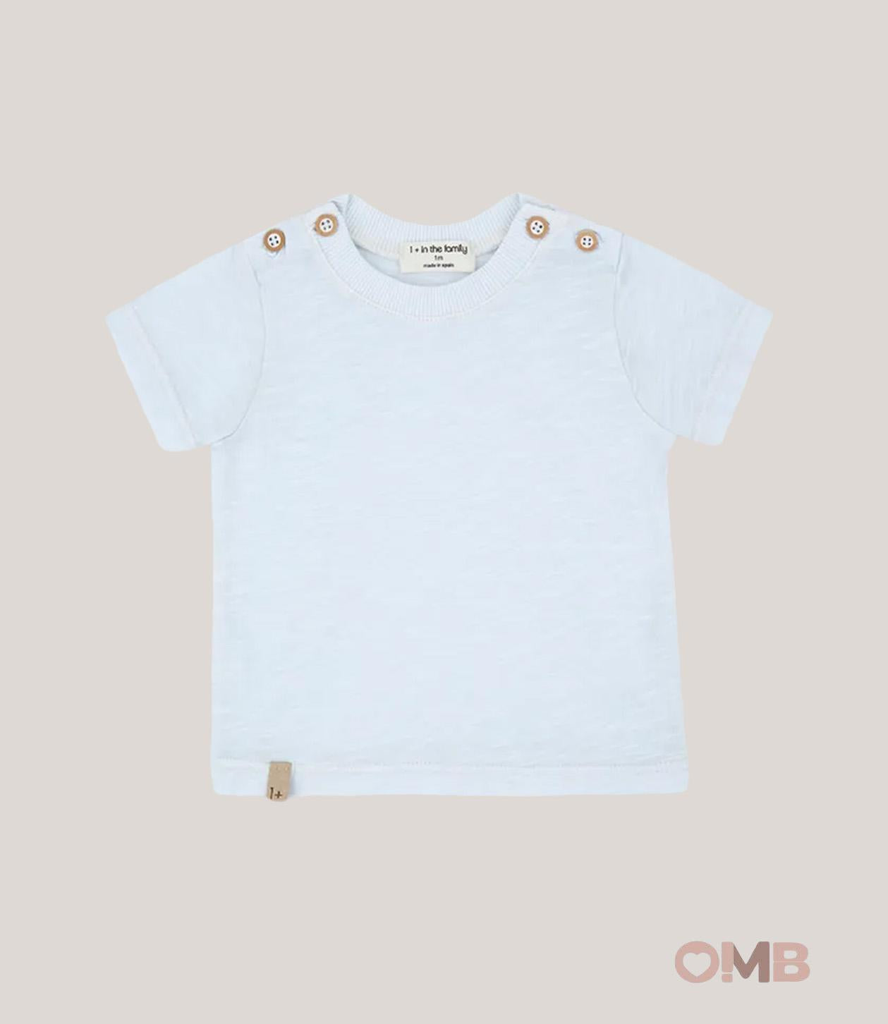 T-shirt neonato 1+IN THE FAMILY KAMARI Cielo KAMARI CIELO 1+INTHEFAMILY 