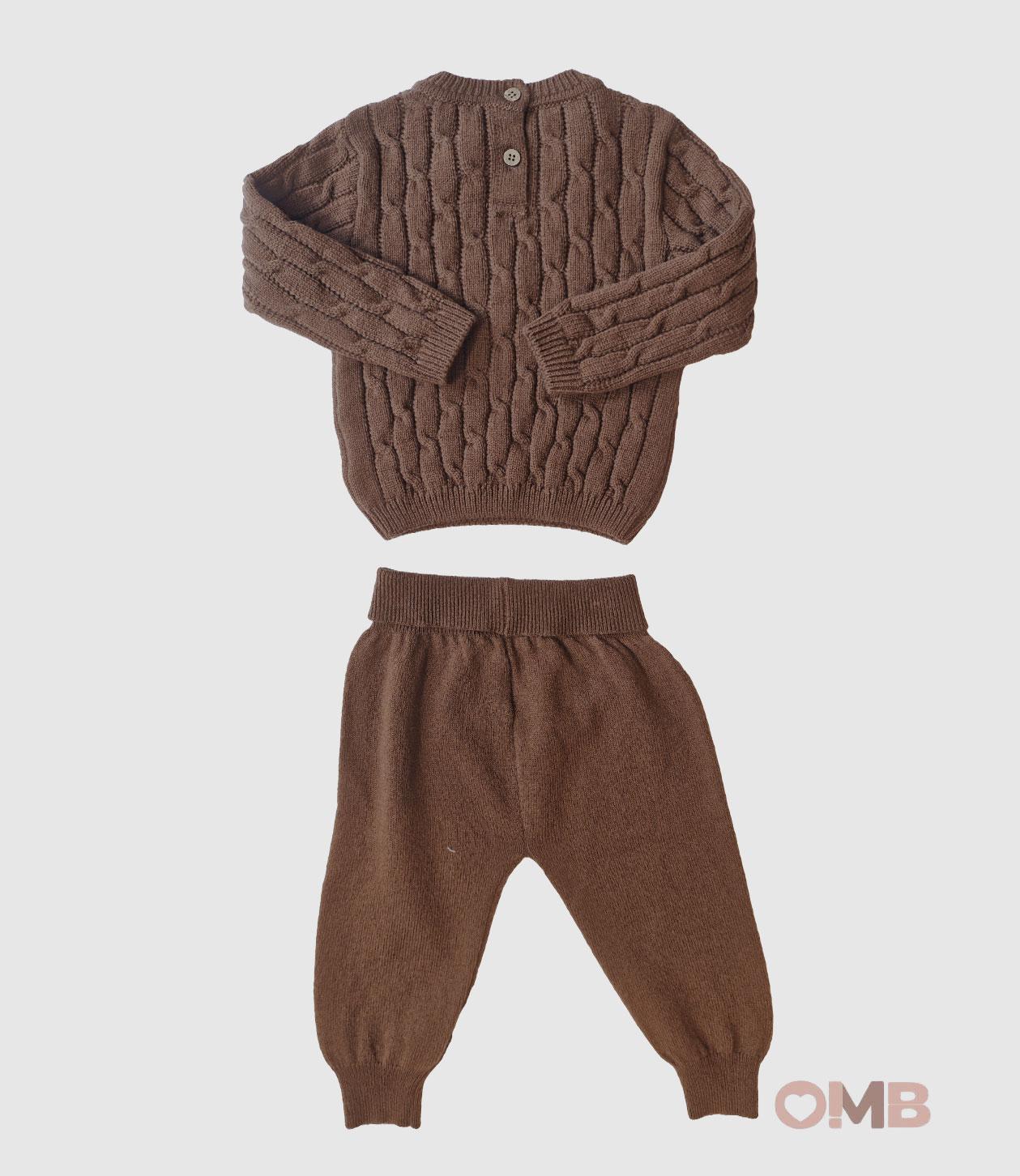 Completo Maglificio Verona neonato 45490 Marrone 45490 MARRONE MAGLIFICIO VERONA 