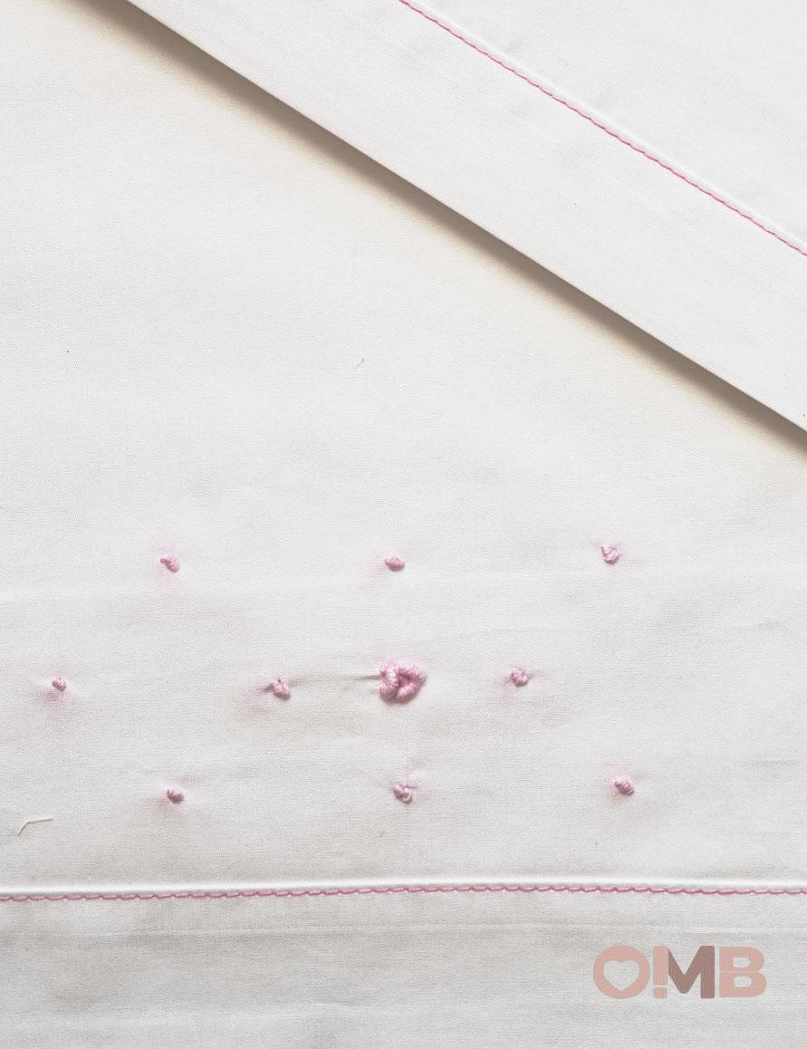 Lenzuola neonata PRIMODI BEBE 3615L Bianche 3615L BIANCO/ROSA PRIMODI BEBE 