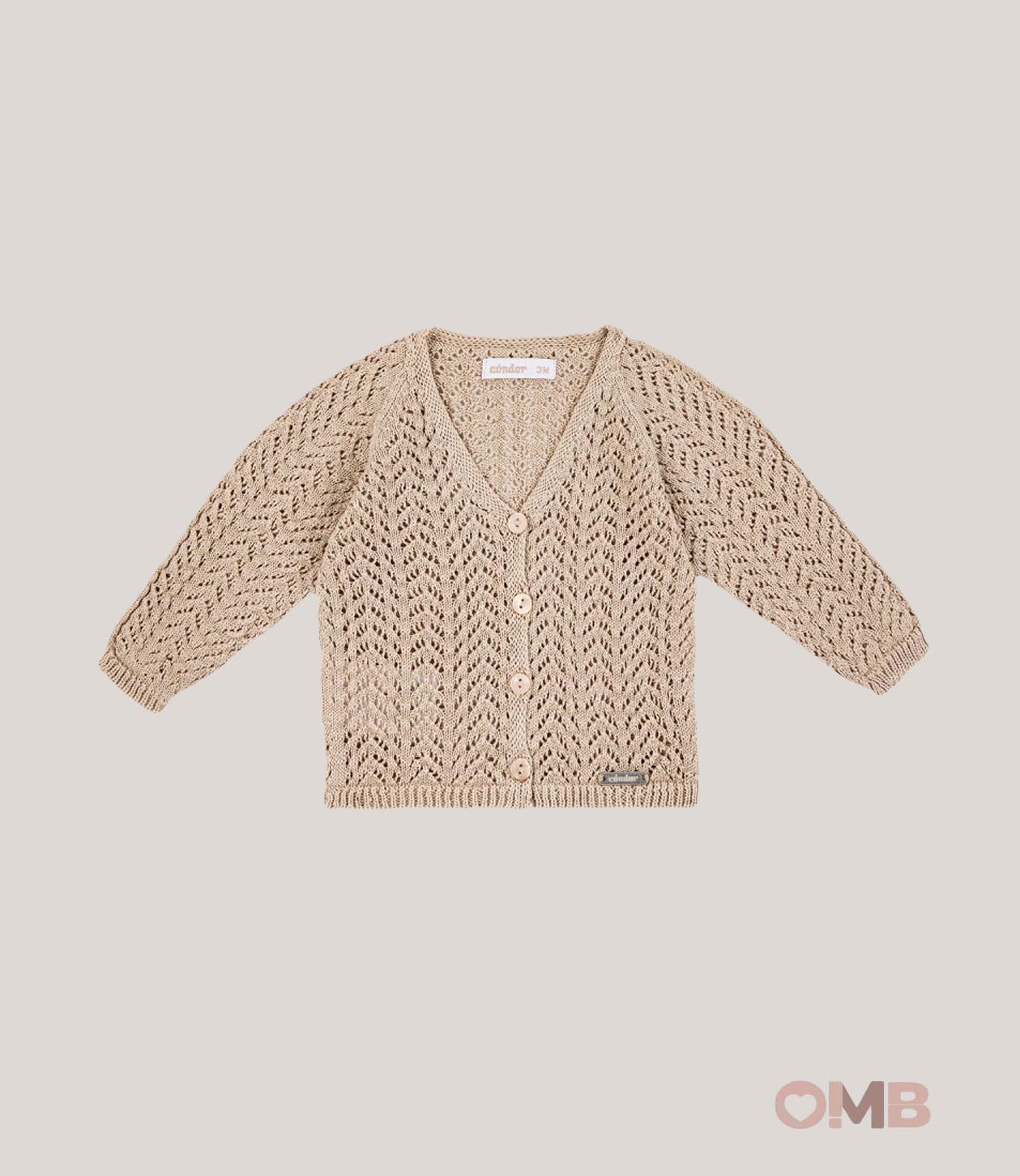 Cardigan CONDOR neonata 55505 Beige 55.505 310 CONDOR 