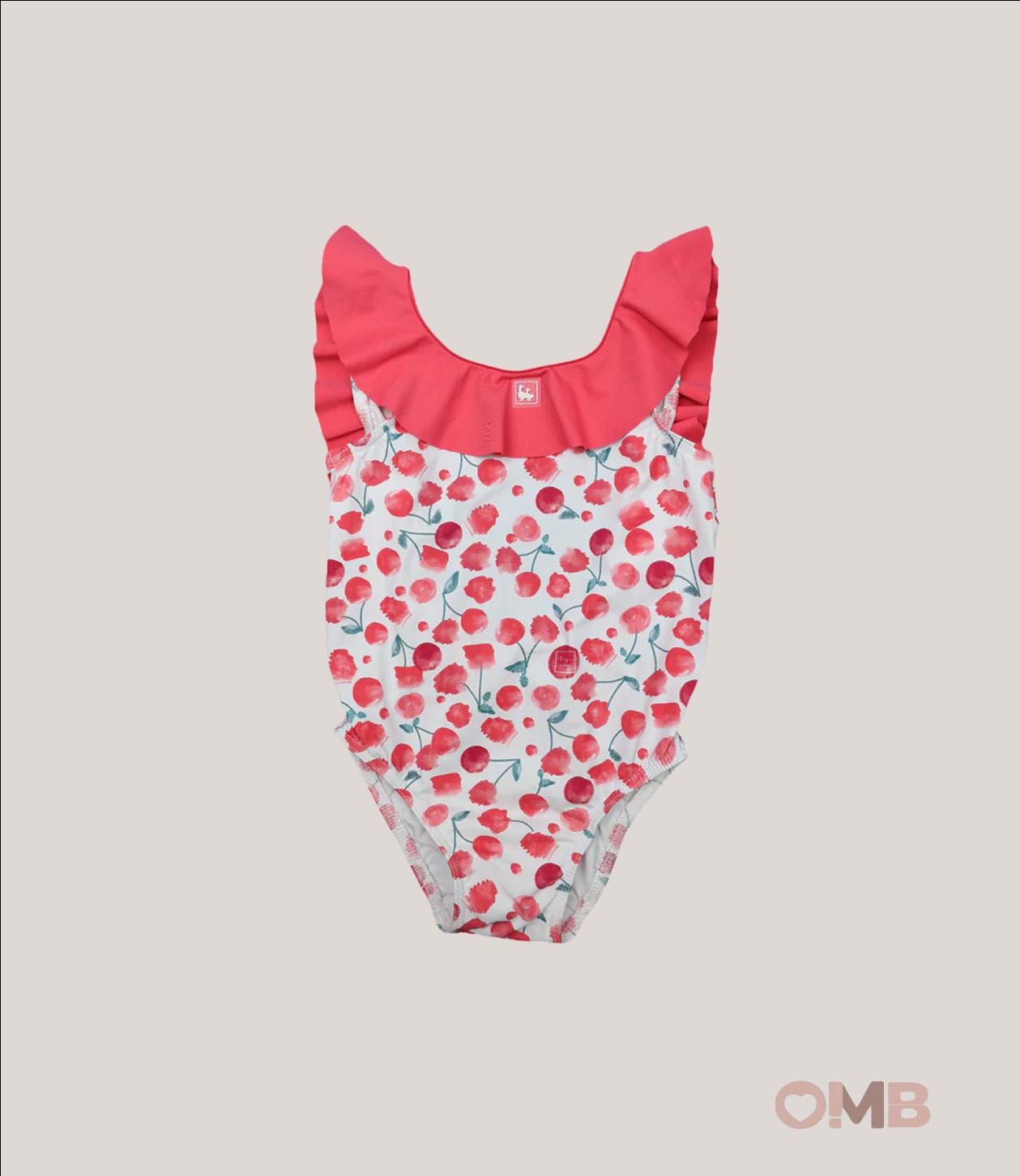 Costume bambina AL AGUA PATOS V2611 Bianco V2611 CILIEGIE AL AGUA PATOS 