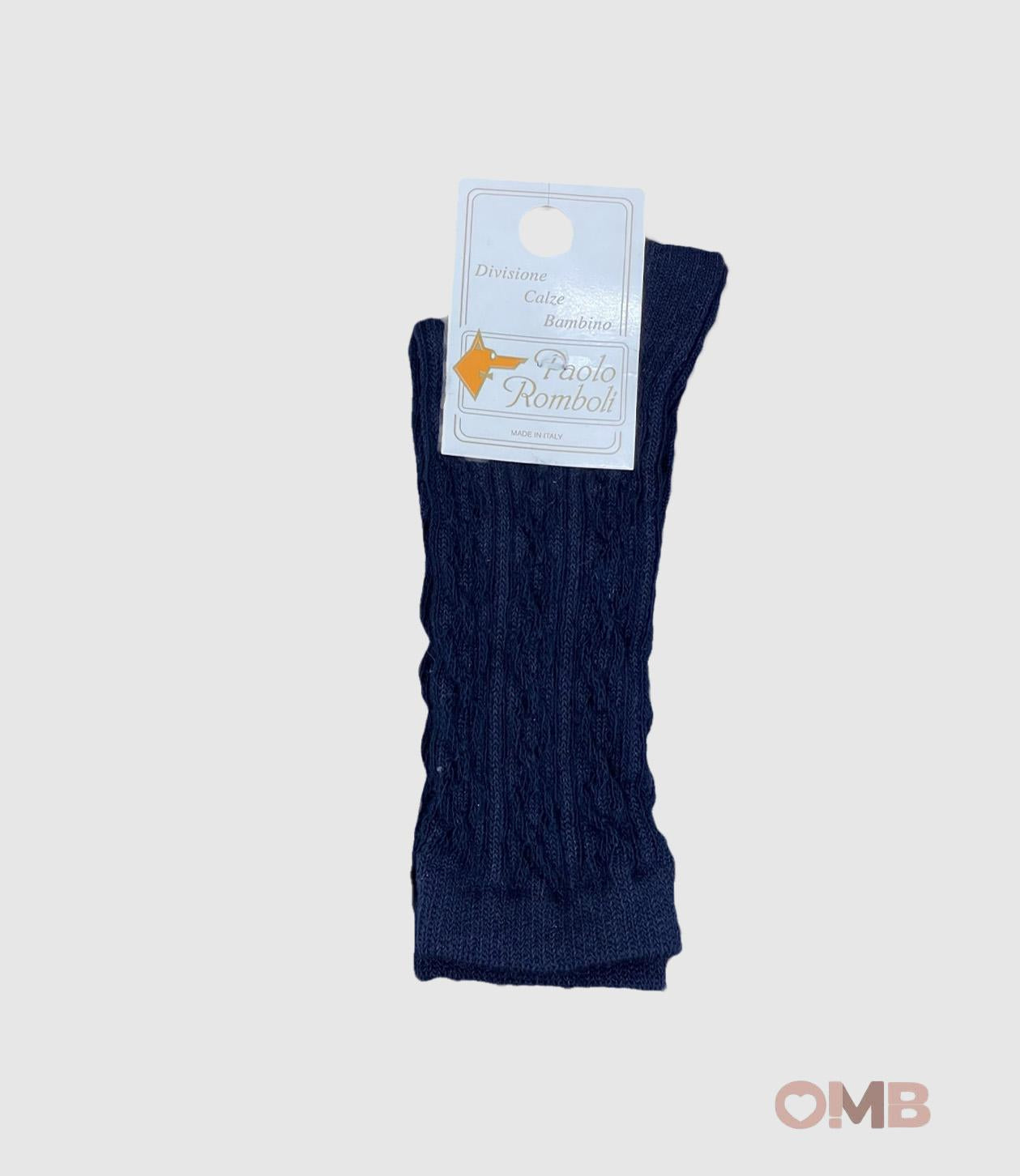 Calzini PAOLO ROMBOLI neonata 4108 Blu 4108 BLU PAOLO ROMBOLI 