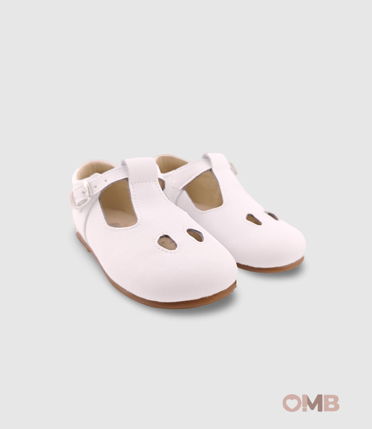 Scarpe occhielli PANYNO bambina B2401 Bianche<BR/> B2401 PIEL NAPA BLANCO PANYNO 