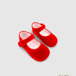 Scarpe culla PANYNO neonata A2501 Rosse A2501 PIEL SMART TERCIOPELO ROJO PANYNO 