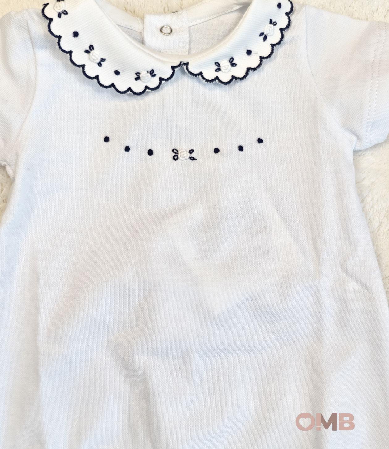 Pagliaccetto neonata PEPECE' 7721R6 Bianco 7721R6 BIANCO-BLU PEPECE' 
